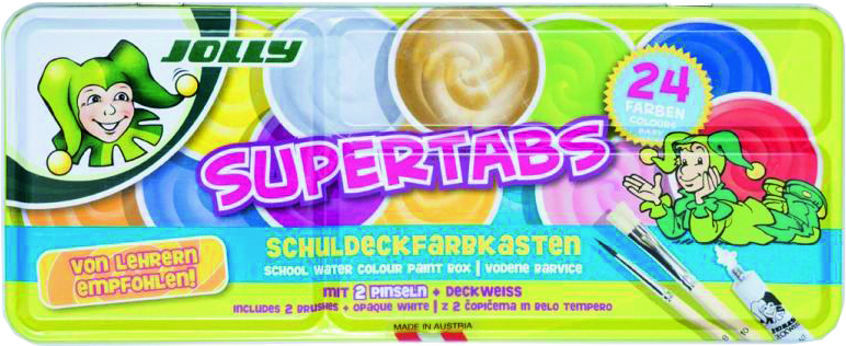 Jolly Deckfarbkasten - Supertabs, 24er