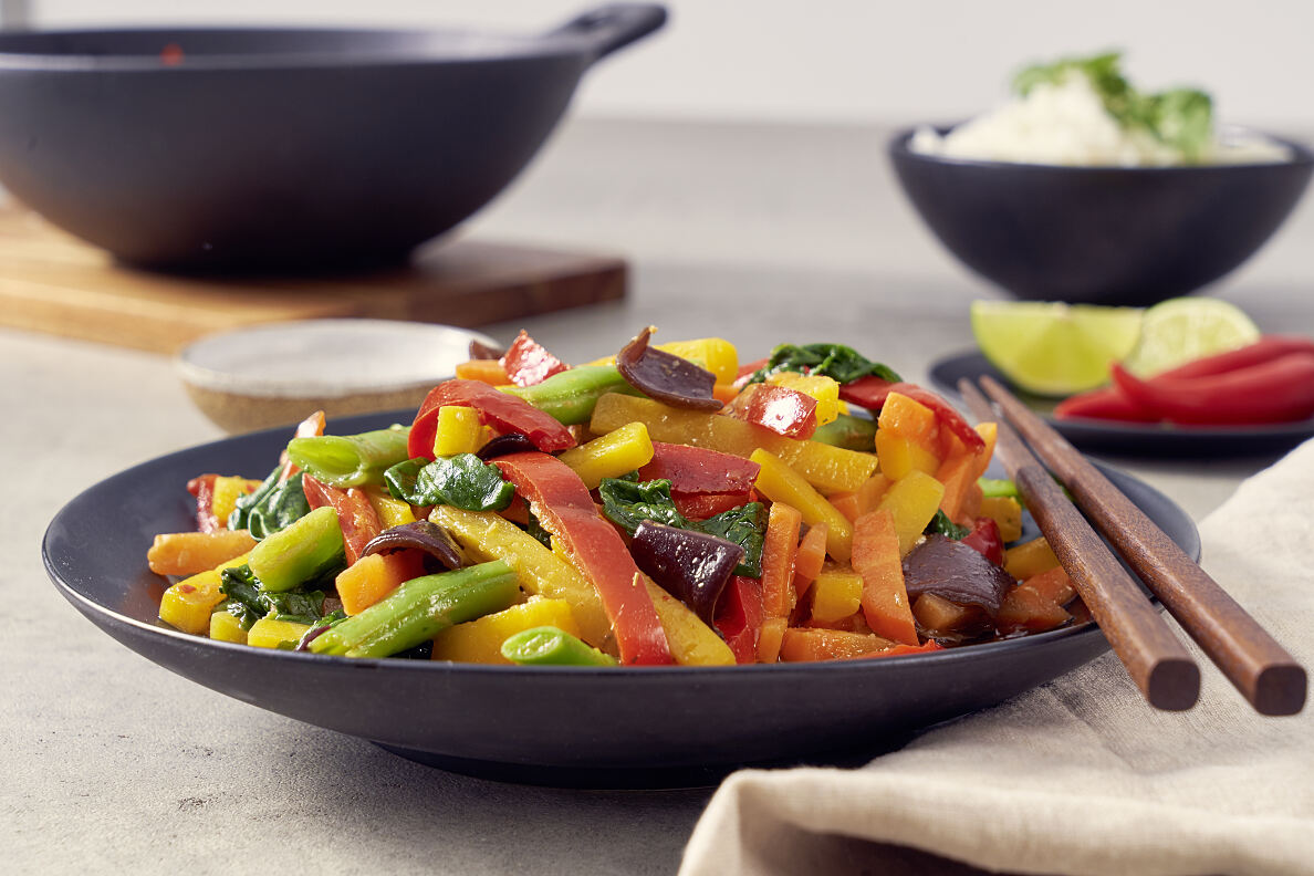 Neu im FRoSTA-Sortiment: Gemüse Pfanne Wok Mix. 