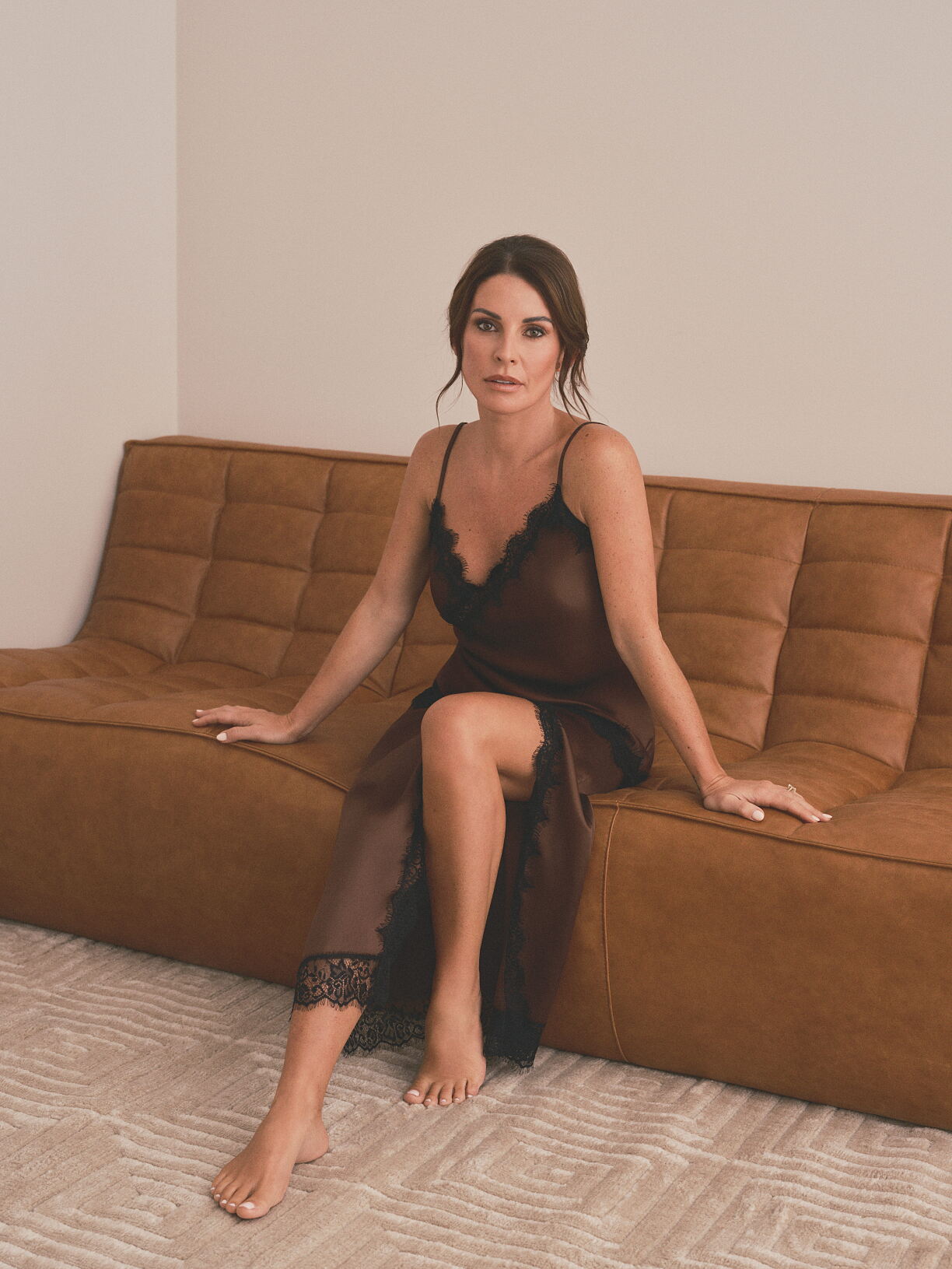 PMK SATIN LACE CAMI & SKIRT  CHOCOLATE £14 €16 415CZK 70LPN 80RON (1)