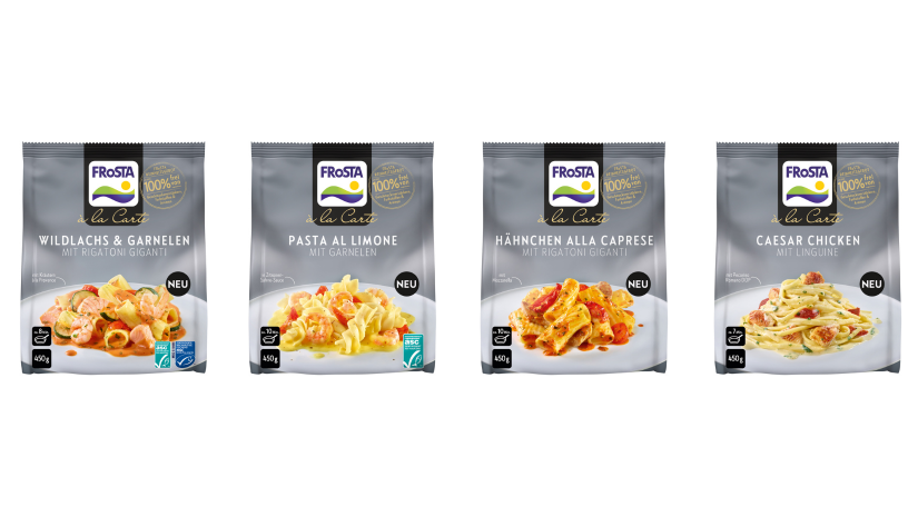Die vier neuen FRoSTA ‚à la Carte‘-Gerichte