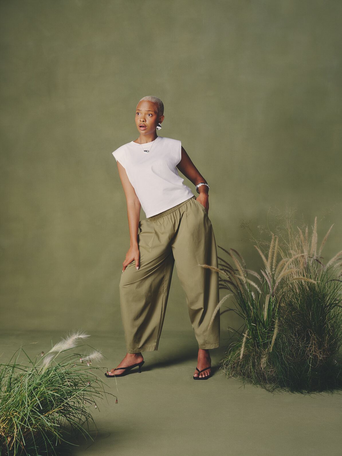 PRIMARK_SS26_Green trousers_Portrait_CMYK