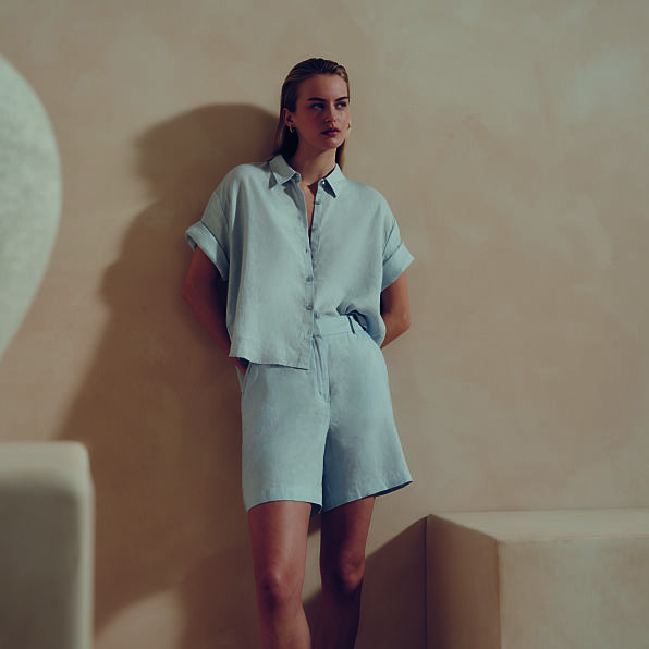 PRIMARK EDIT LINEN RESORT SHIRT, £20, €22, 30, RON110, PLN95, CZK570, EDIT LINEN SHORT, £16, €20, 28, RON100, PLN90, CZK520 (2)