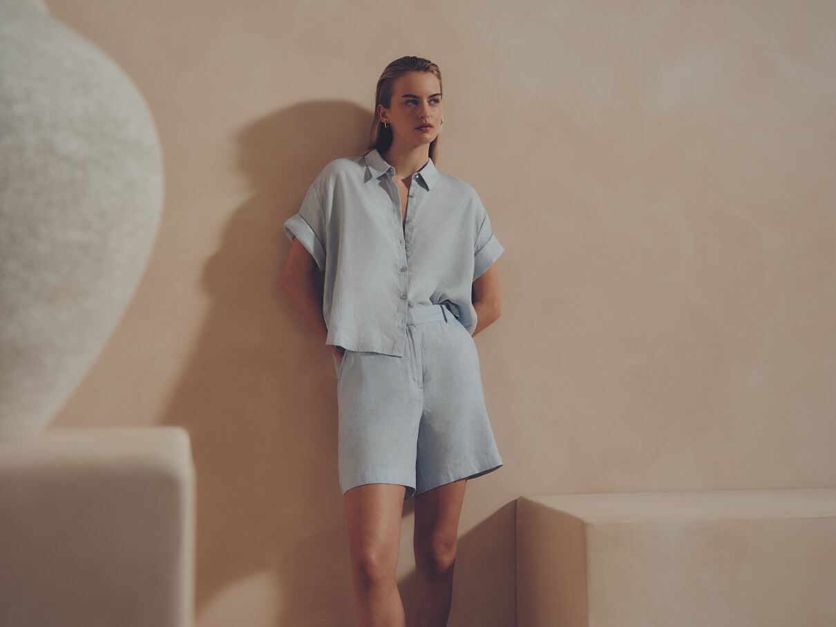 PRIMARK EDIT LINEN RESORT SHIRT, £20, €22, $30, RON110, PLN95, CZK570, EDIT LINEN SHORT, £16, €20, $28, RON100, PLN90, CZK520 (2)