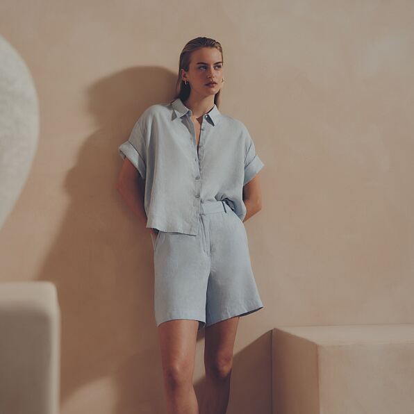 PRIMARK EDIT LINEN RESORT SHIRT, £20, €22, $30, RON110, PLN95, CZK570, EDIT LINEN SHORT, £16, €20, $28, RON100, PLN90, CZK520 (2)