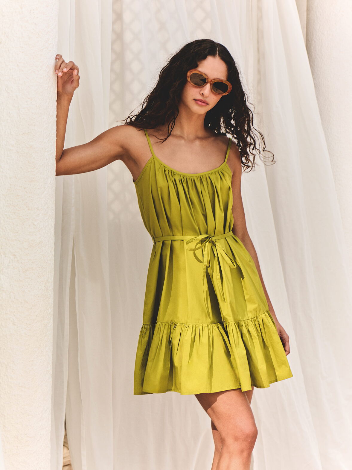 PRIMARK STRAPPY POPLIN MIDI DRESS, £12, €14, $18, RON70, PLN60, CZK365