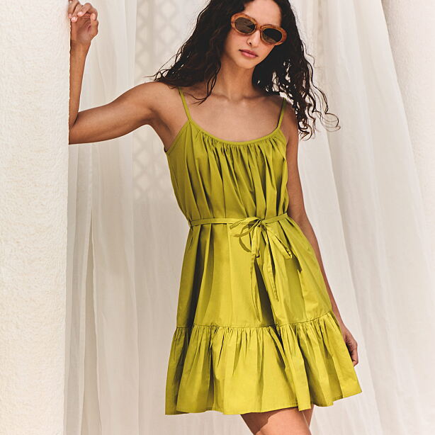 PRIMARK STRAPPY POPLIN MIDI DRESS, £12, €14, $18, RON70, PLN60, CZK365