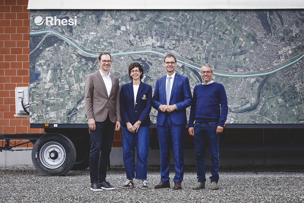 Bild 3: Rhesi Ausstellung – Bauwagen