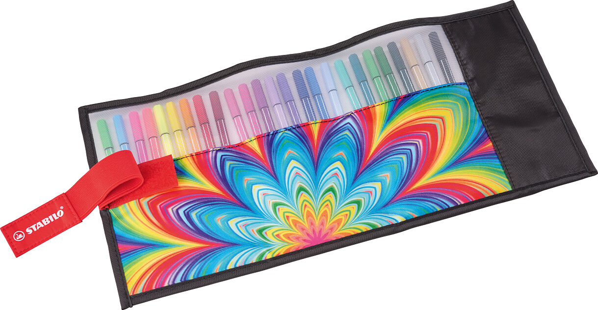 Pagro, Libro_Stabilo Arty Fasermaler Pen 68 Roller-Set offen_€ 22,99