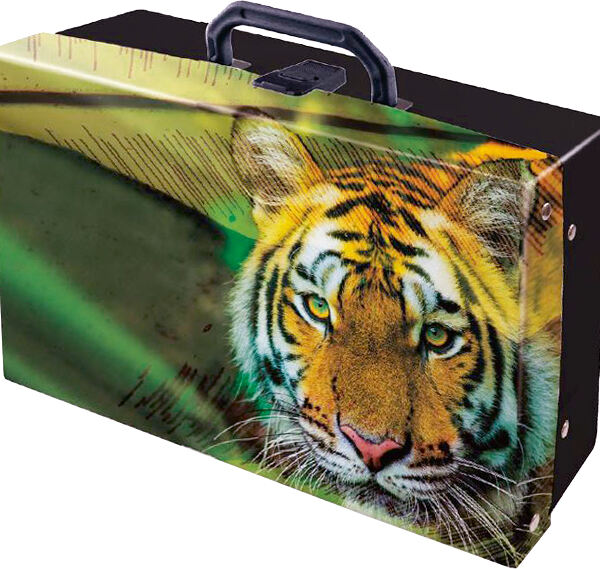 Pagro, Libro_Handarbeitkoffer Tiger_€11,99