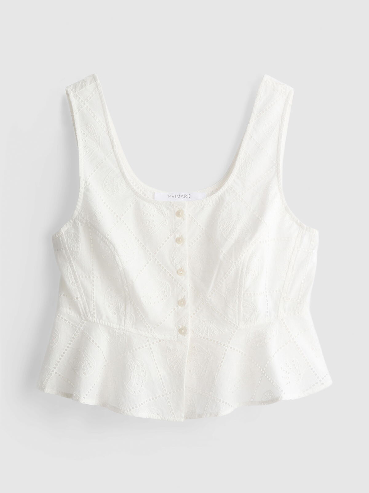 PRIMARK BUTTON CUTWORK TOP, £16, €18, RON90, PLN80, CZK470 (2)