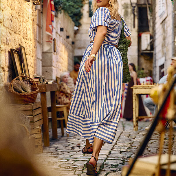 PRIMARK STRIPE MAXI SKIRT, £18, €20, $28, RON100, PLN90, CZK520