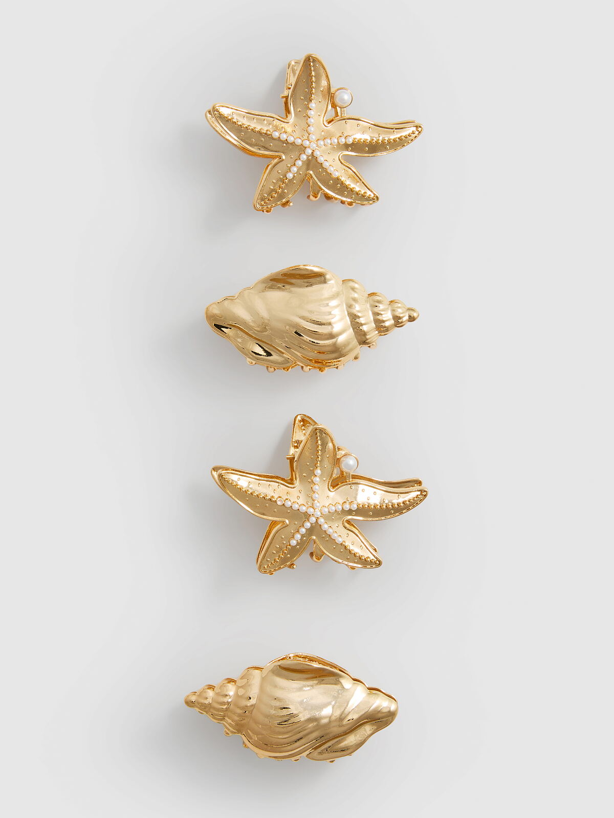 PRIMARK 4PK METAL SEA CREATURE BULLDOG, £5, €6, RON26, PLN24, CZK145