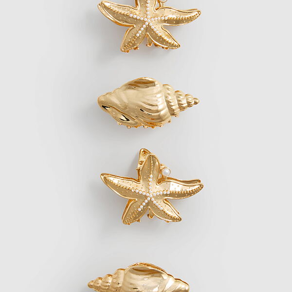 PRIMARK 4PK METAL SEA CREATURE BULLDOG, £5, €6, RON26, PLN24, CZK145