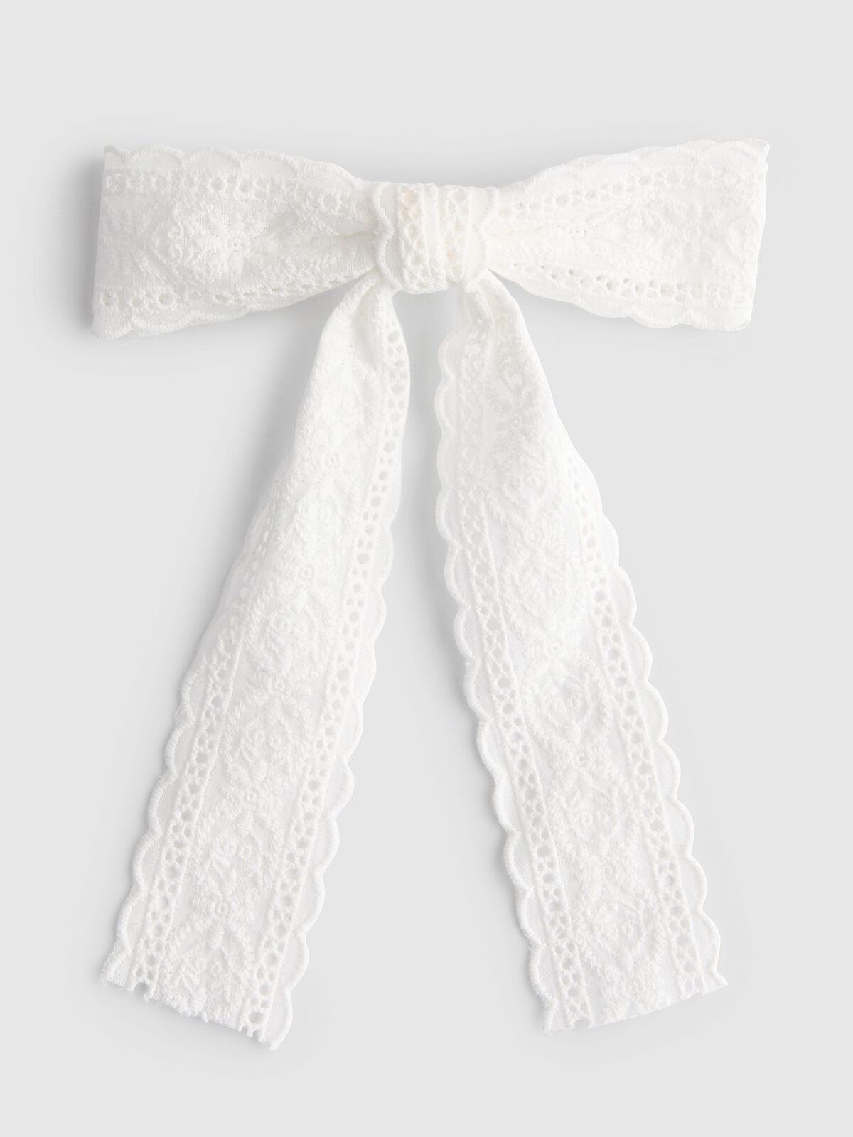 PRIMARK 1PK BROIDERIE BOW, £4, €5, $8, RON25, PLN22, CZK130