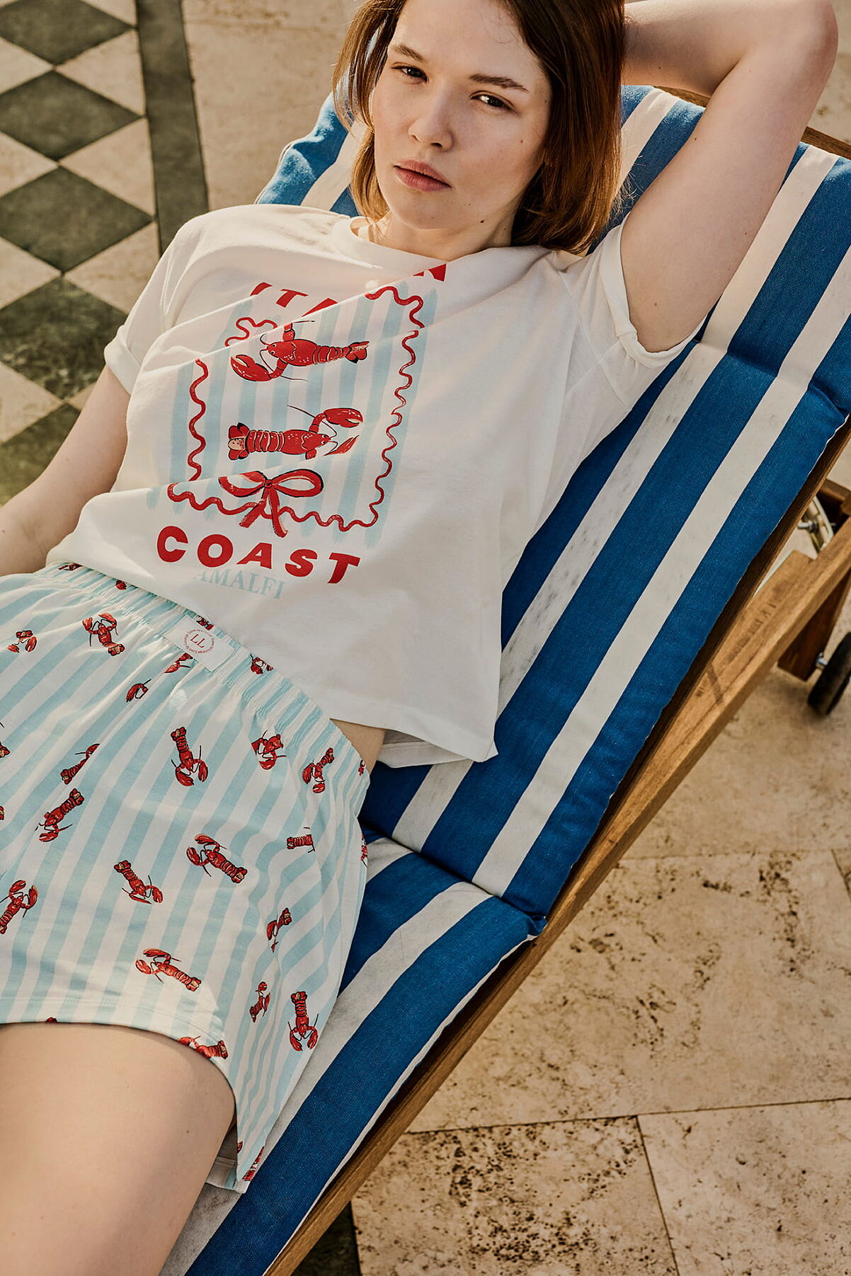 PRIMARK SHORT PJ SET BLUE £10 €12 $16 RON60 PLN50 CZK310