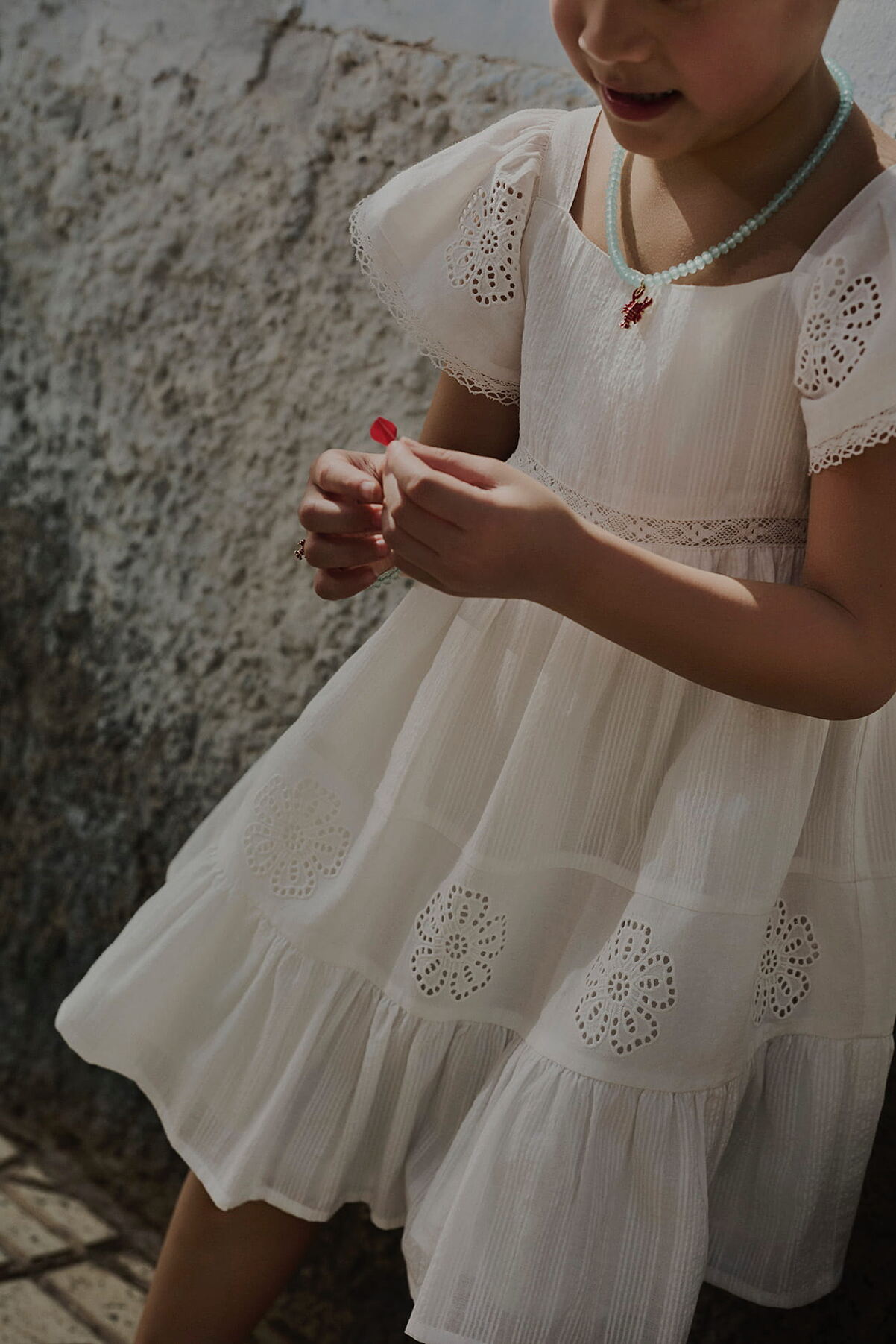 PRIMARK FLOWER LACE DRESS WHITE £8 €11 $15 RON54 PLN47 CZK285 (3)