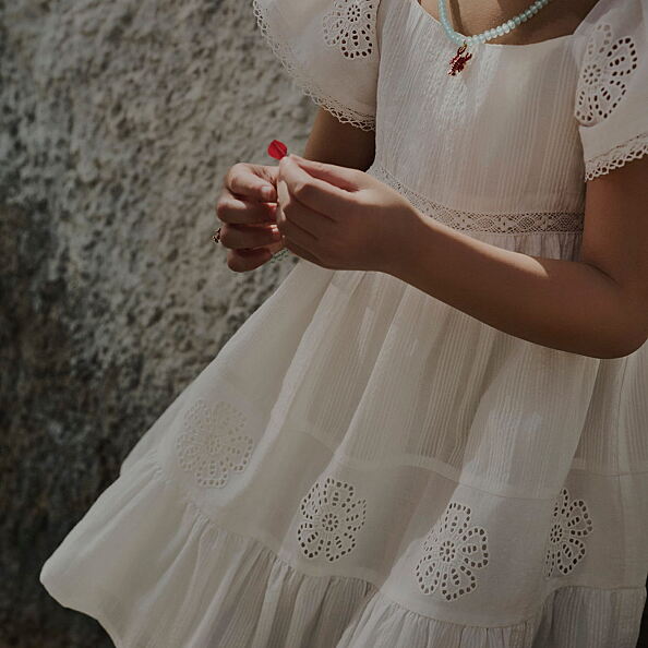 PRIMARK FLOWER LACE DRESS WHITE £8 €11 $15 RON54 PLN47 CZK285 (3)