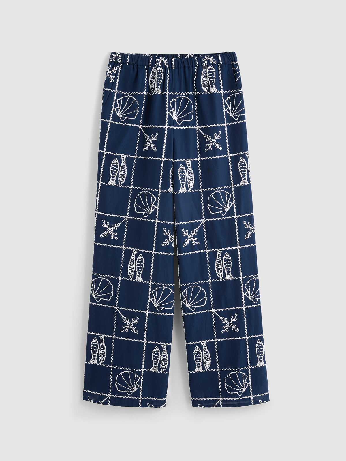 PRIMARK OWNING THE SUMMER SHELL TROUSERS NAVY £12 €16 $22 RON80 PLN70 CZK415
