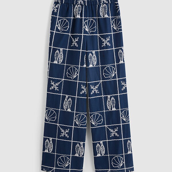 PRIMARK OWNING THE SUMMER SHELL TROUSERS NAVY £12 €16 $22 RON80 PLN70 CZK415