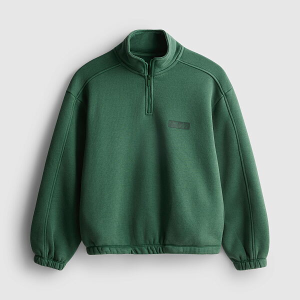 PRIMARK PRESENTS BY COLEEN QUARTER ZIP, DARK GREEN, £12, €16, €(NE)18, RON80, PLN70, CZK415