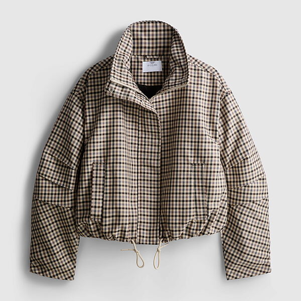 PRIMARK PRESENTS BY COLEEN TECH CHECK JACKET £26, €28, €(NE)30, $35, RON135, PLN125, CZK730