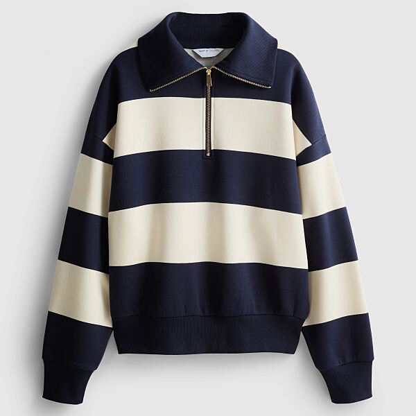 PRIMARK PRESENTS BY COLEEN STRIPE SWEAT, £12, €14, €(NE)16, RON70, PLN80, CZK365