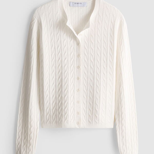 PRIMARK CARDIGAN IVORY £10 €12 NE€14 �16 RON60 PLN50 CZK310
