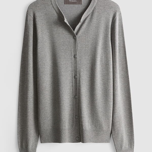 PRIMARK CARDIGAN GREY £8 €10 NE€10 �12 RON44 PLN39 CZK235
