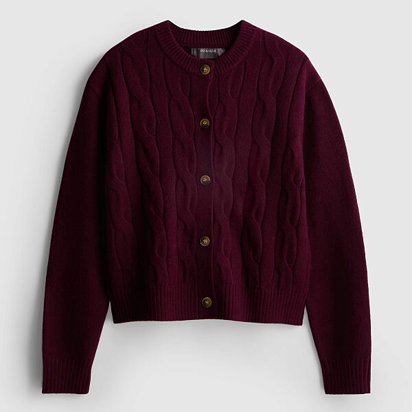 PRIMARK CARDIGAN BURGUNDY £14 €16 NE€18 �20 RON80 PLN70 CZK415