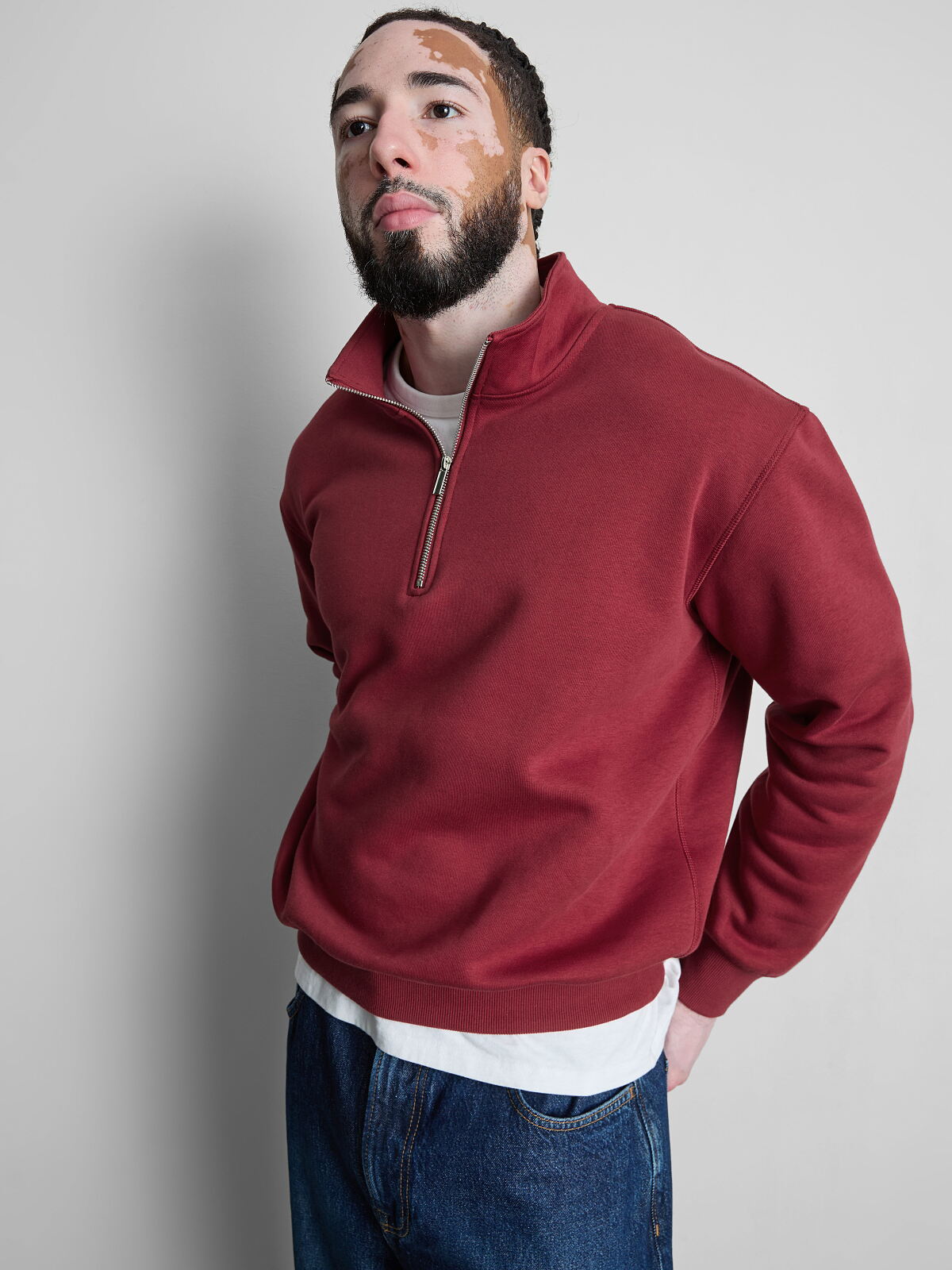 PRIMARK COTTON RICH OVERSIZES QUARTER ZIP SWEATSHIRT, £12, €14, NE €16, �20, RON70, PLN60, CZK365, HUF5200 (2)