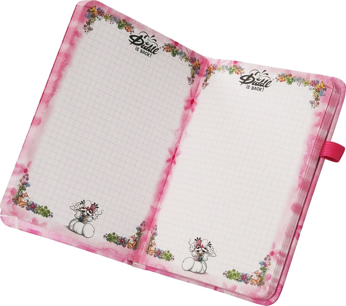 Diddl Notizbuch rosa offen_€9,99