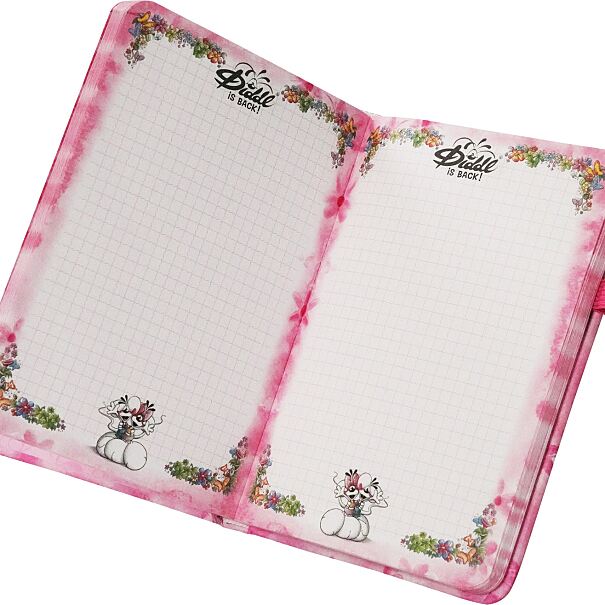 Diddl Notizbuch rosa offen_€9,99
