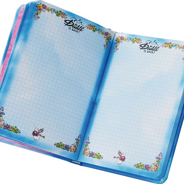 Diddl Notizbuch blau offen_€9,99