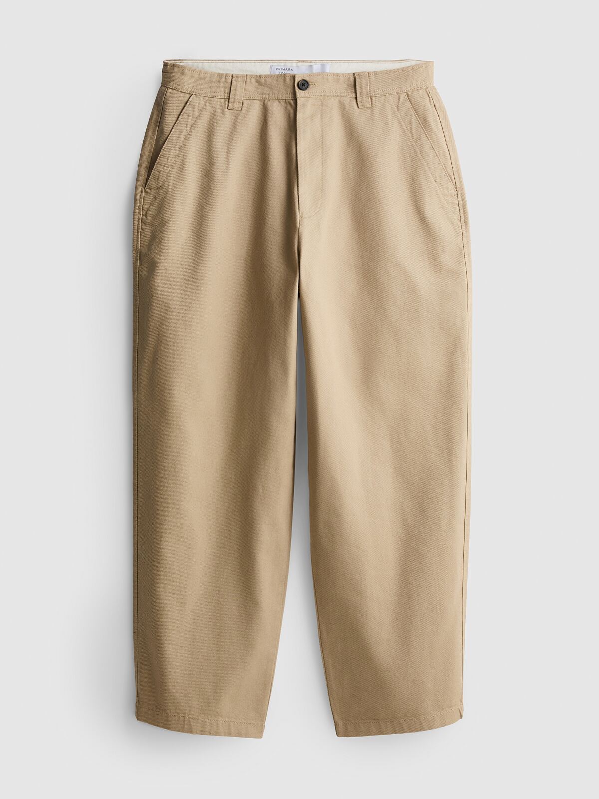 PRIMARK LOOSE CHINO STONE £14 €18 NE€20 $25 RON90 HUF6500 PLN80 CZK470