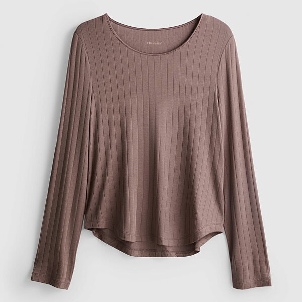 PRIMARK SLEEP RIBBED MODAL LONGSLEEVE TOP, £10, €12, NE ONLY €14, �16, RON60, PLN50, CZK310, HUF4400