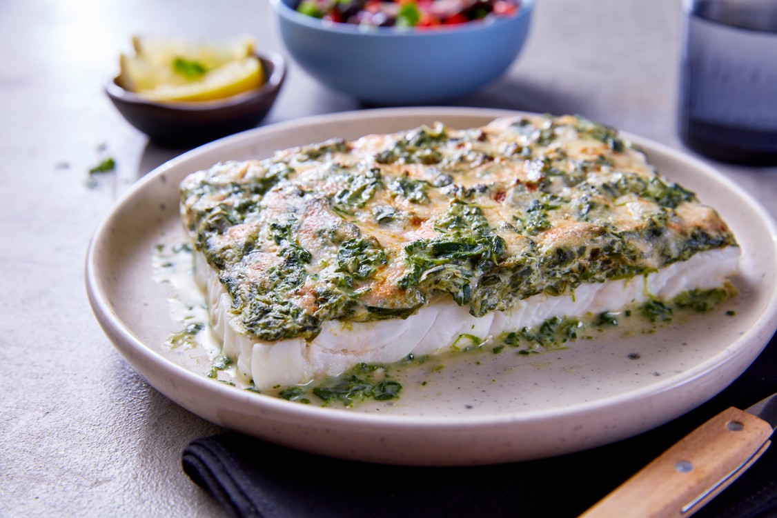 High Protein Schlemmerfilet Spinat Käse 