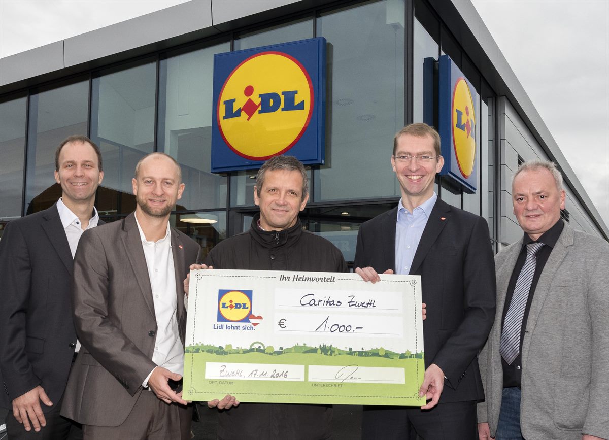 Bild_Lidl Oesterreich_Scheckuebergabe_Zwettl