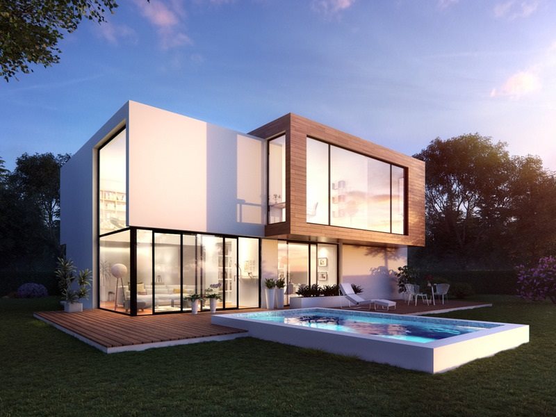 Glorit_Villa Abendlicht