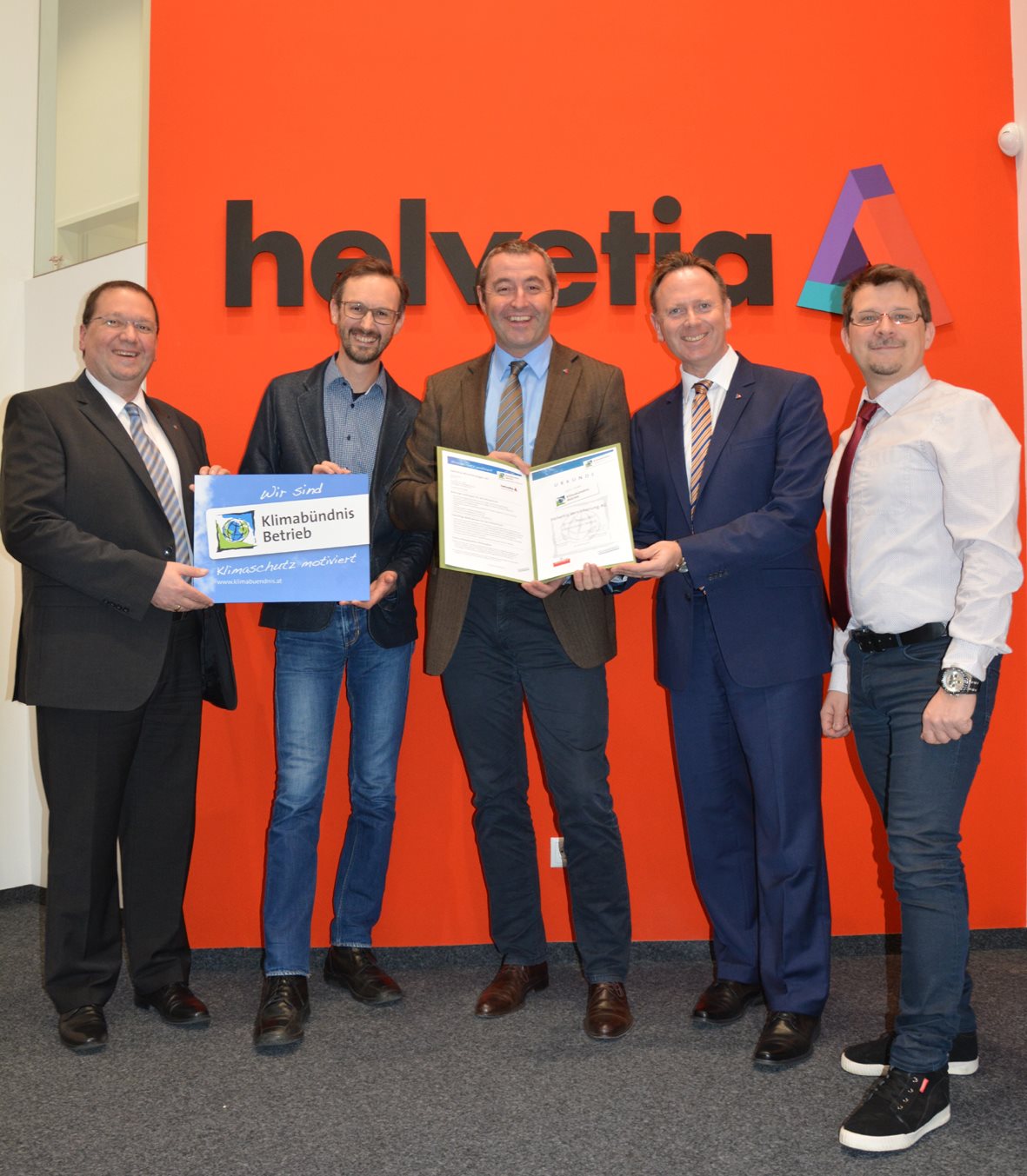 Dritte Klimabündnis-Auszeichnung für Helvetia Österreich