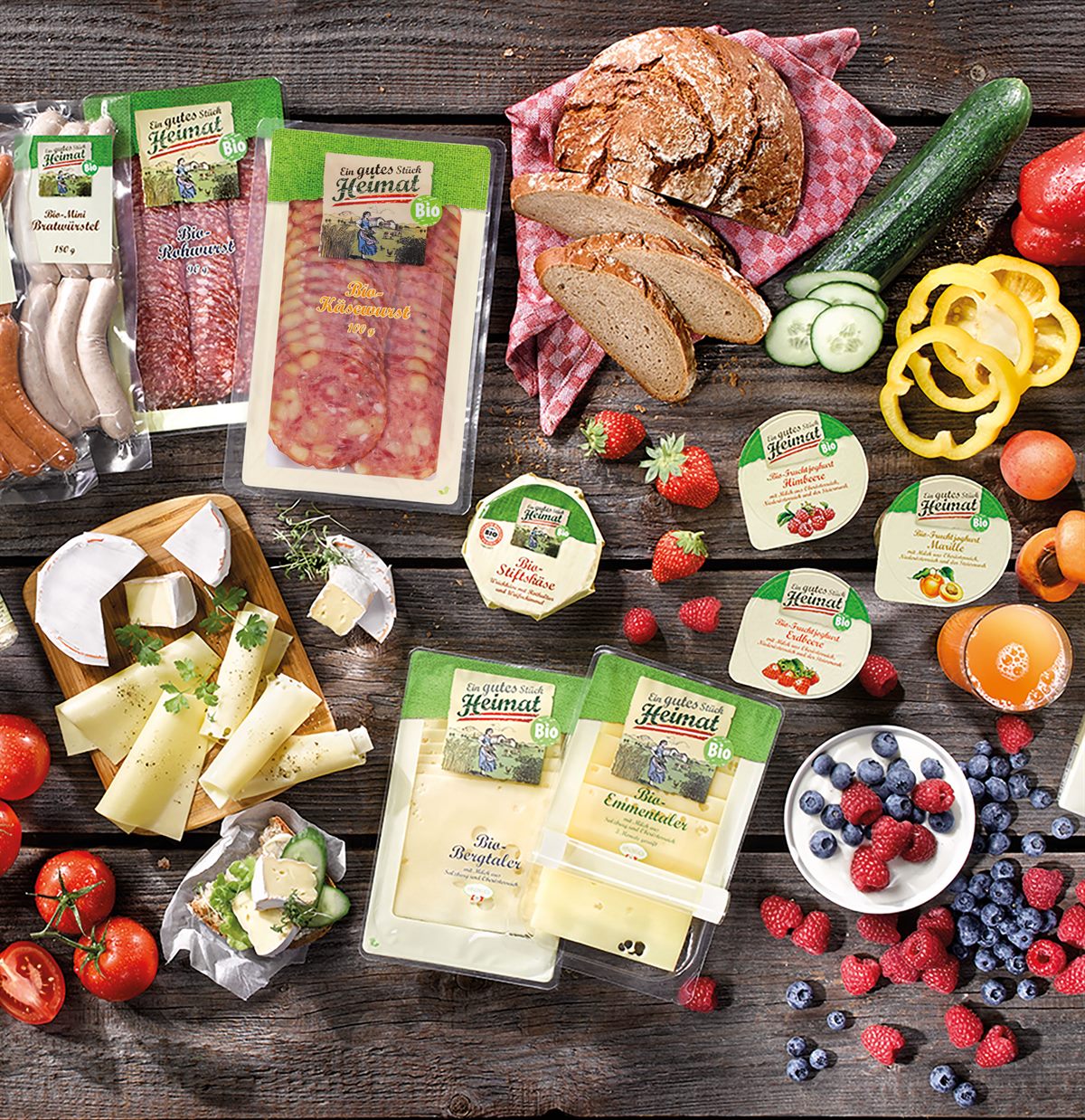 Alle BioProdukte der LidlPremiumEigenmarke "Ein gutes Stück Heimat