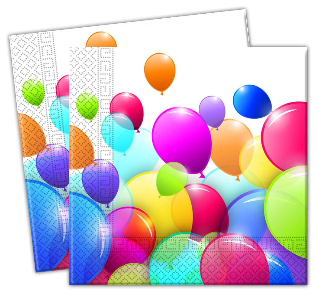 LIBRO_Servietten Ballons 20 Stk_€ 2,29