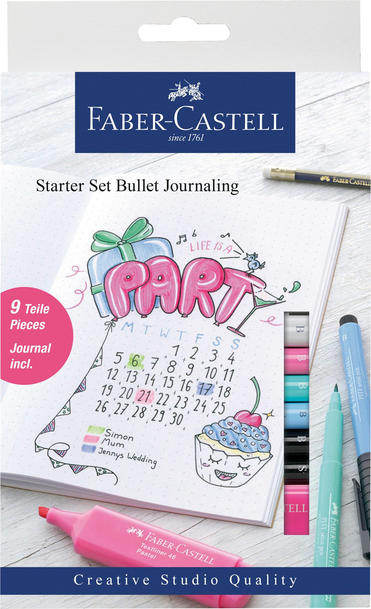 LIBRO_Faber Castell Bullet Journaling Starter Set 9tlg Vpkg