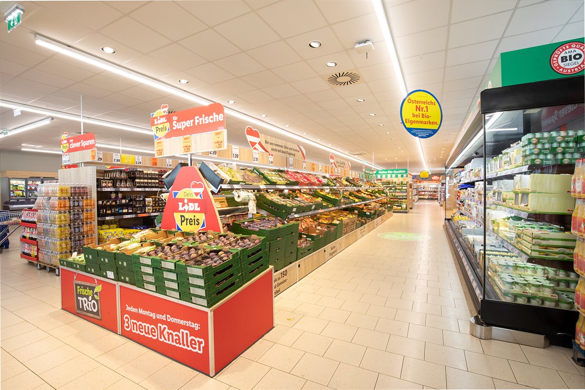 Lidl Wiedereröffnung im 21. Bezirk