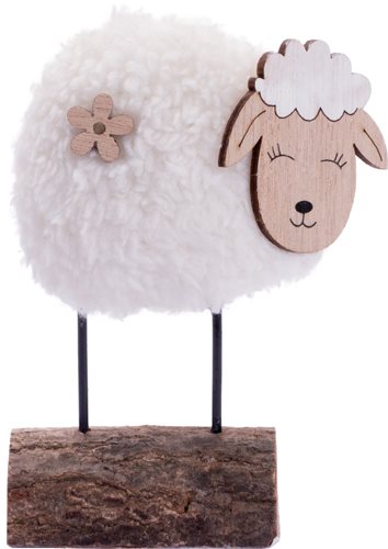 LIBRO_Schaf stehend mit Fell