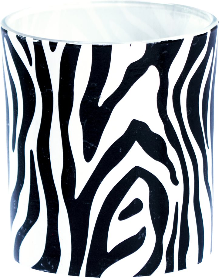LIBRO_Teelichtglas Zebra groß_€ ab 1,49