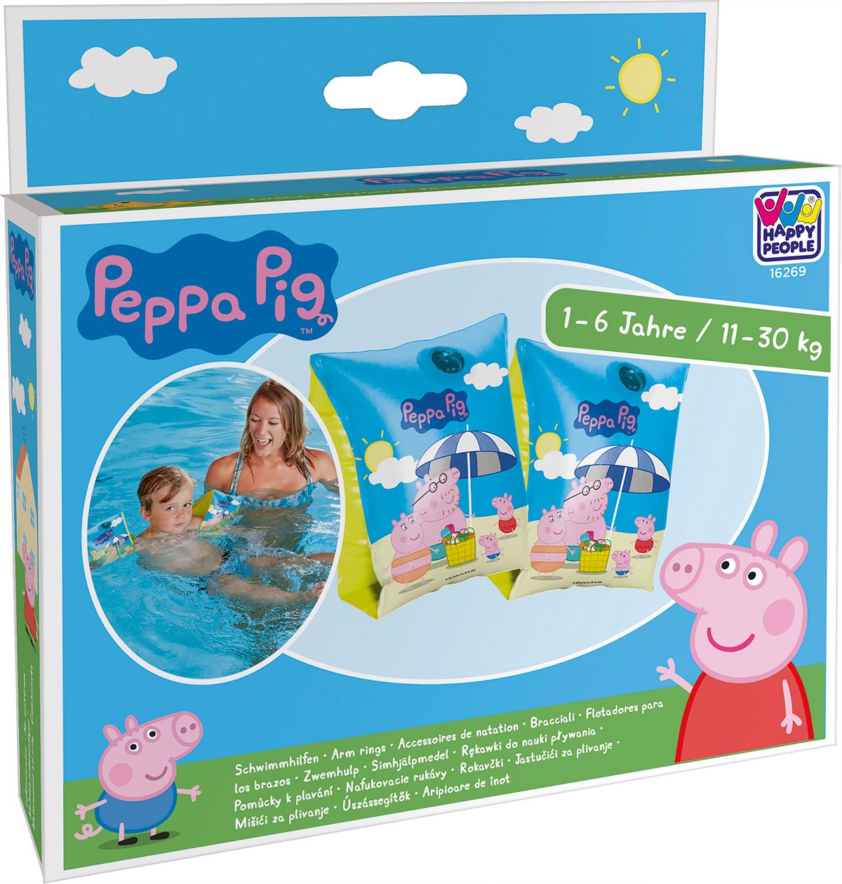 LIBRO_Schwimmhilfen, 1 - 6 Jahre, 11 - 30 kg_Peppa Pig_€ 5,99