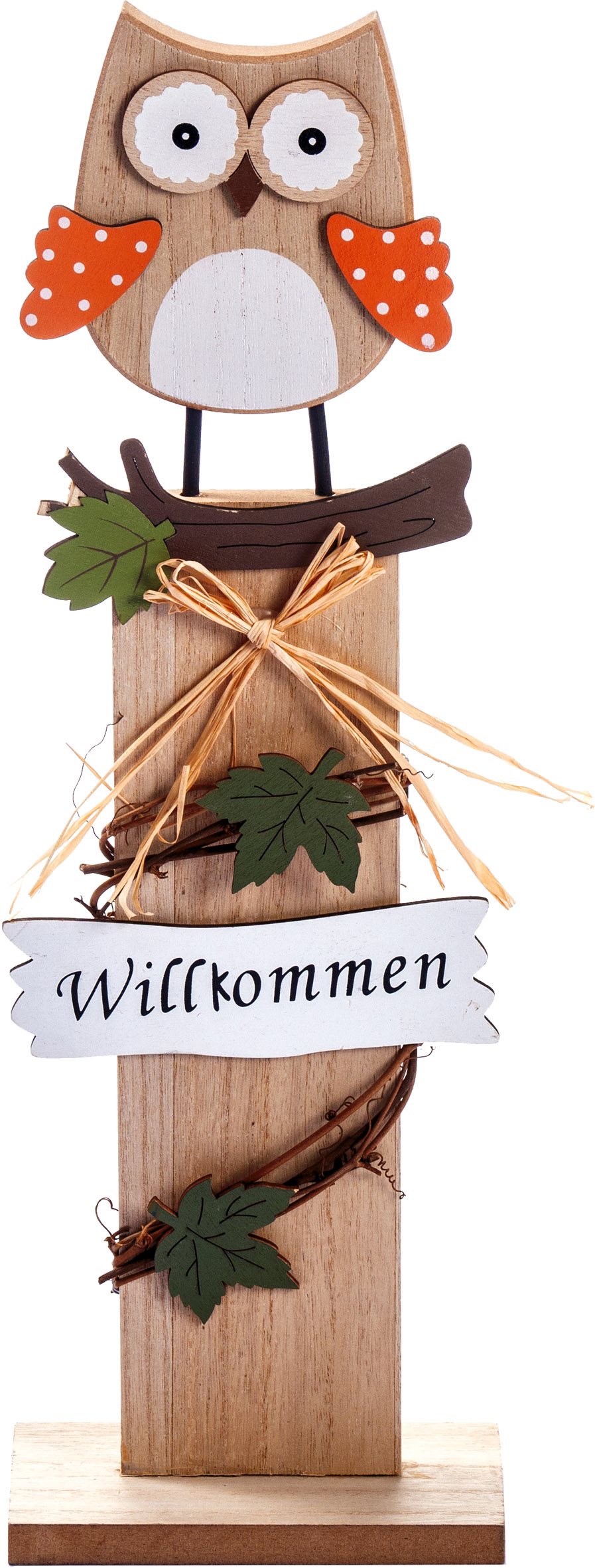 Libro_Standdeko Holz Willkommen