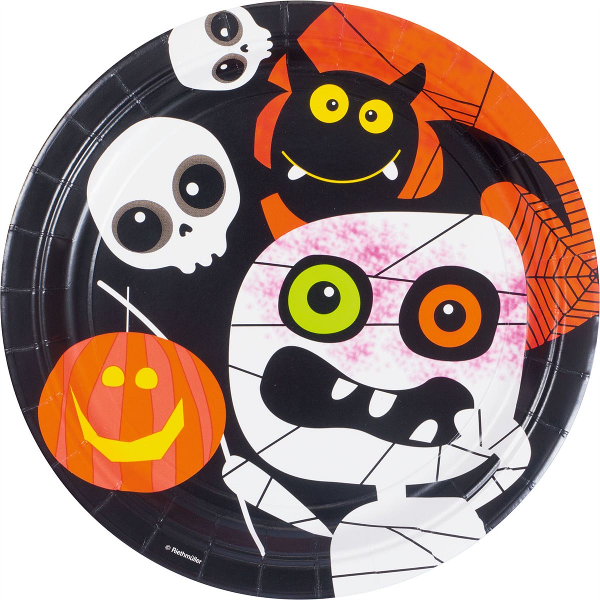 LIBRO_Halloween-Kids Teller, 8 Stk., DM 22,8 cm_€ 2,49