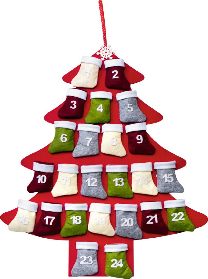 LIBRO_Adventkalender Baum mit Säckchen_€ 15,99