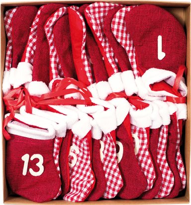 LIBRO_Adventkalender mit Stiefeln Rot Weiß_€ 16,99_1